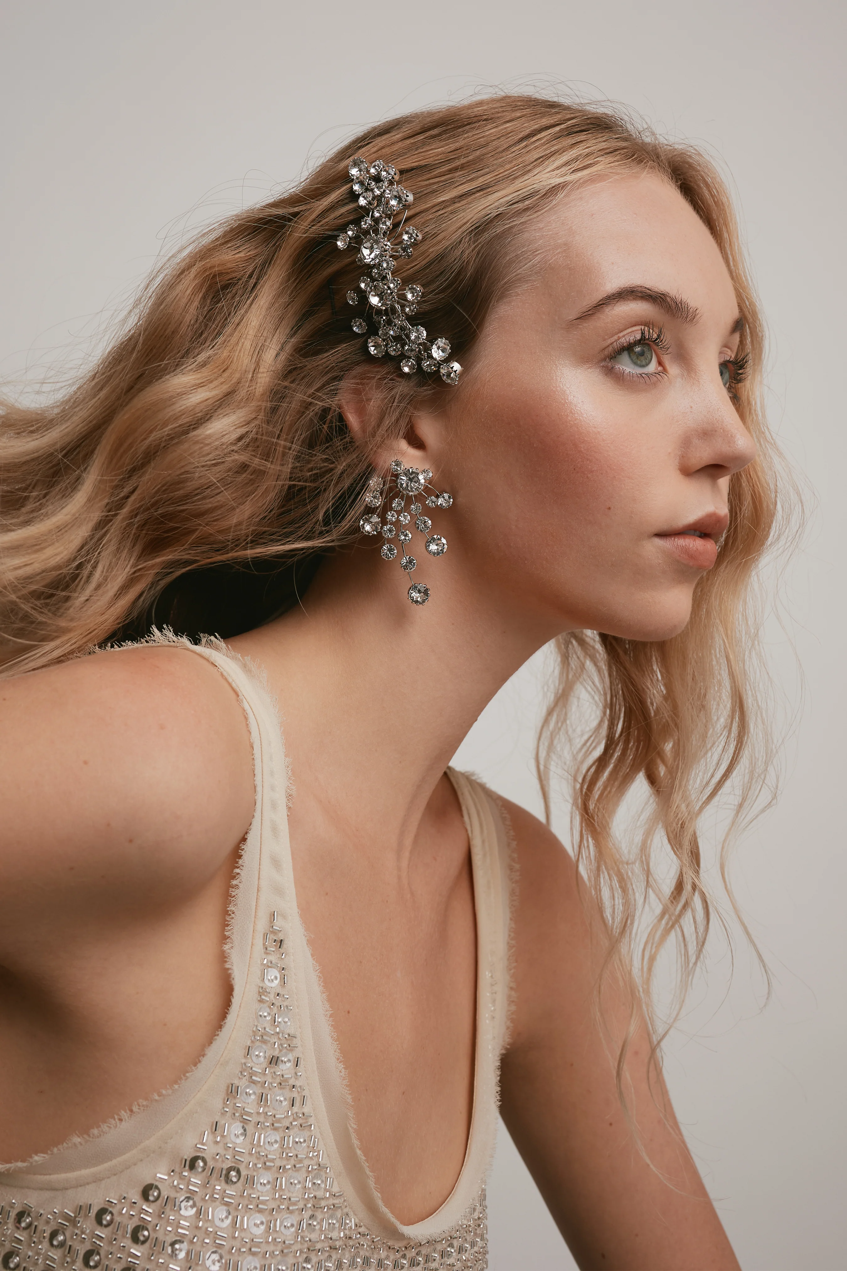 Briar Crystal Statement Earrings - Image 4
