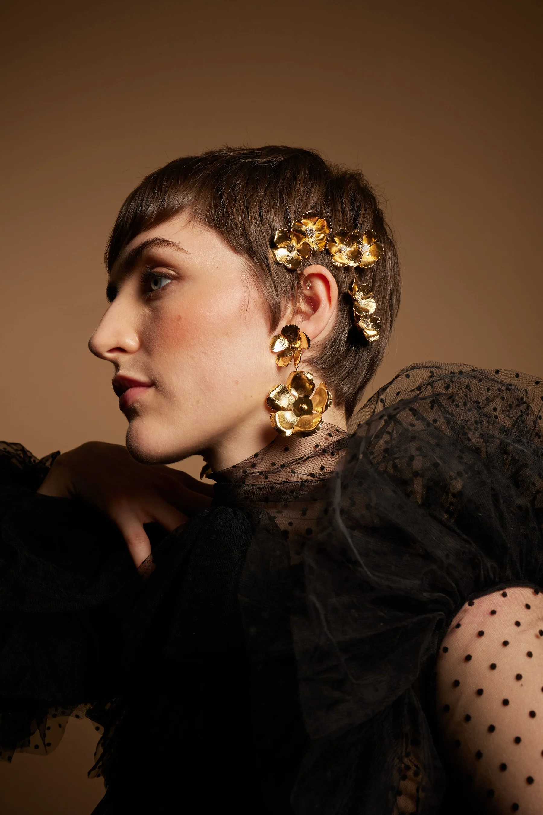 Eden Floral Earrings - Image 5