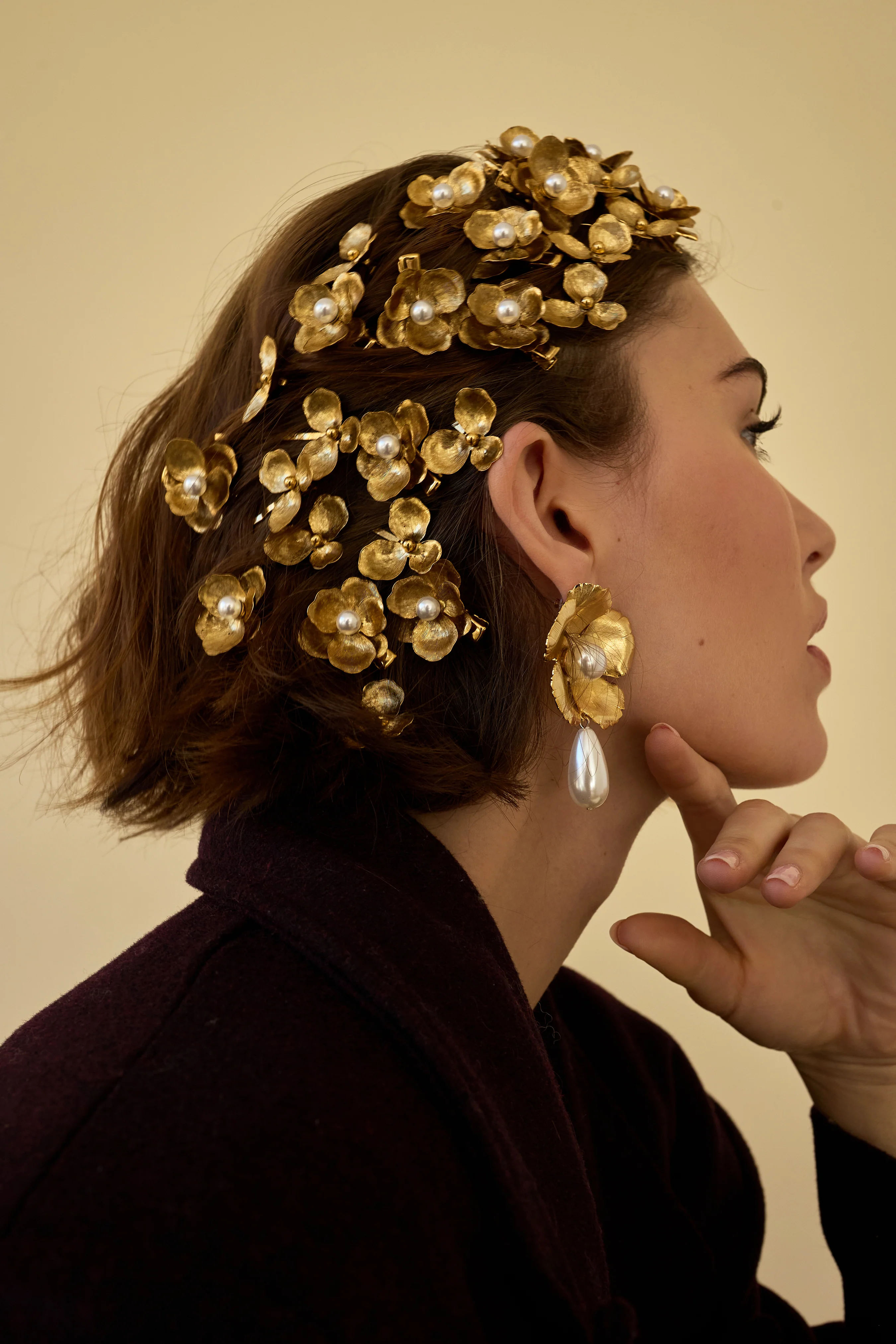 Eden Floral Pearl Clip Set of 2 - Image 6