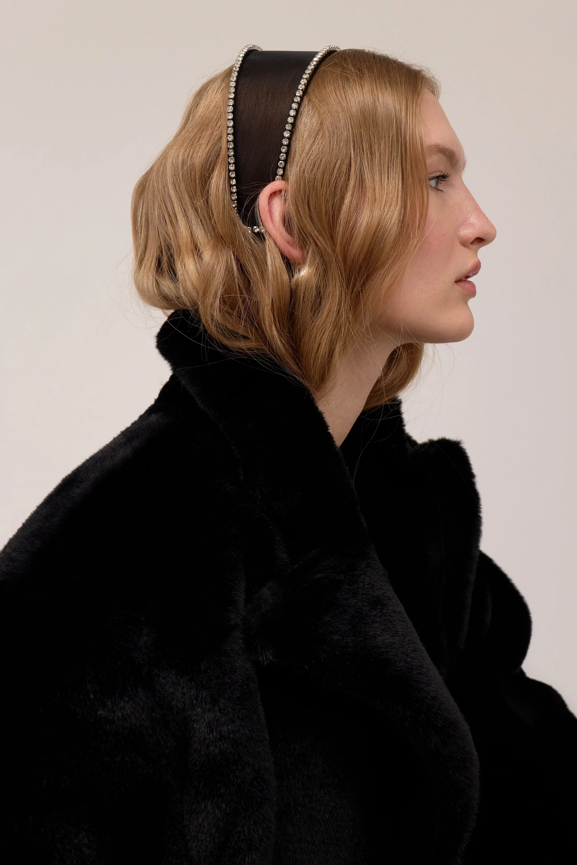 Ella Mesh Crystal Headband - Image 2