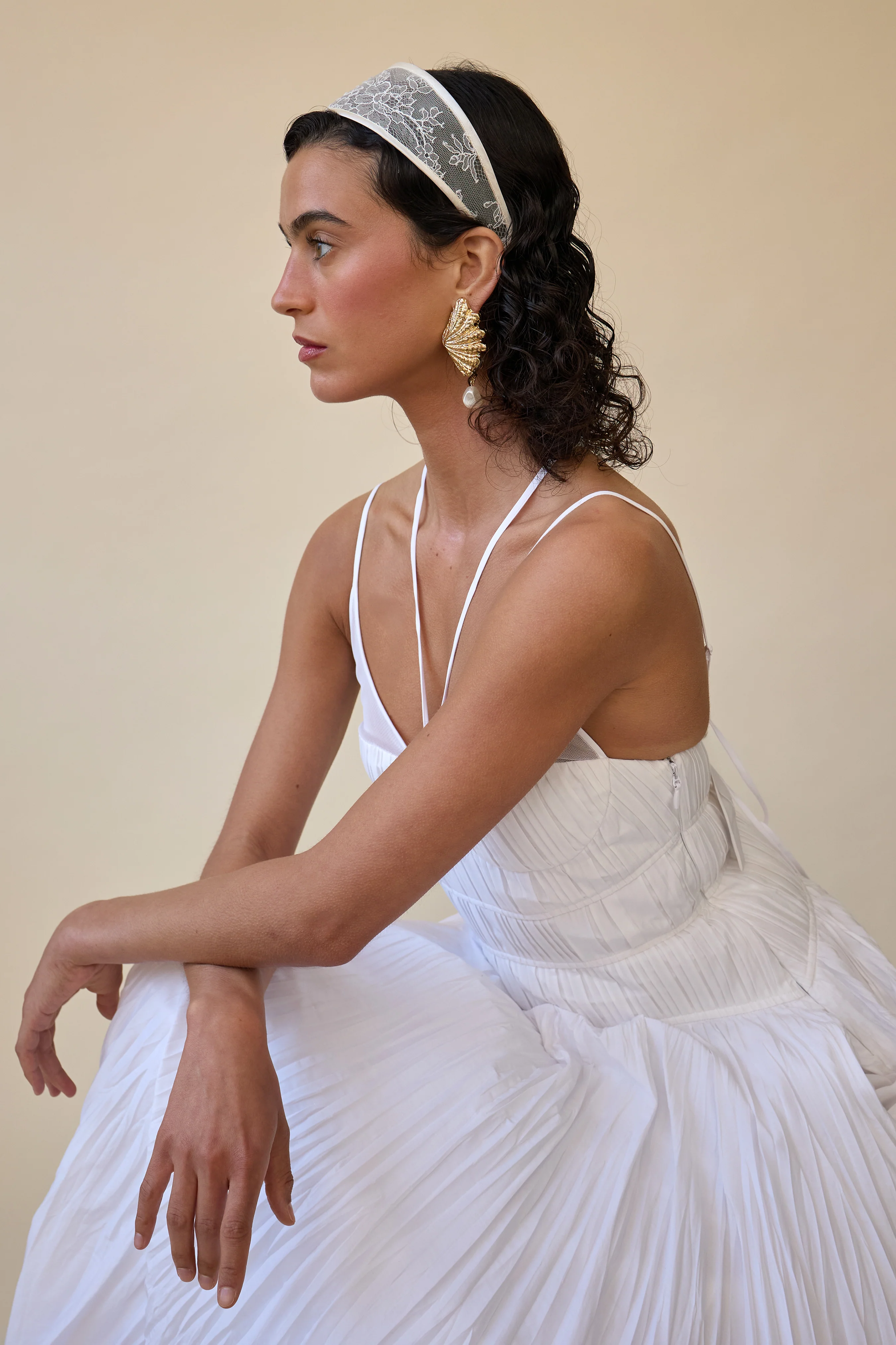 Giselle Lace Wide Headband - Image 10