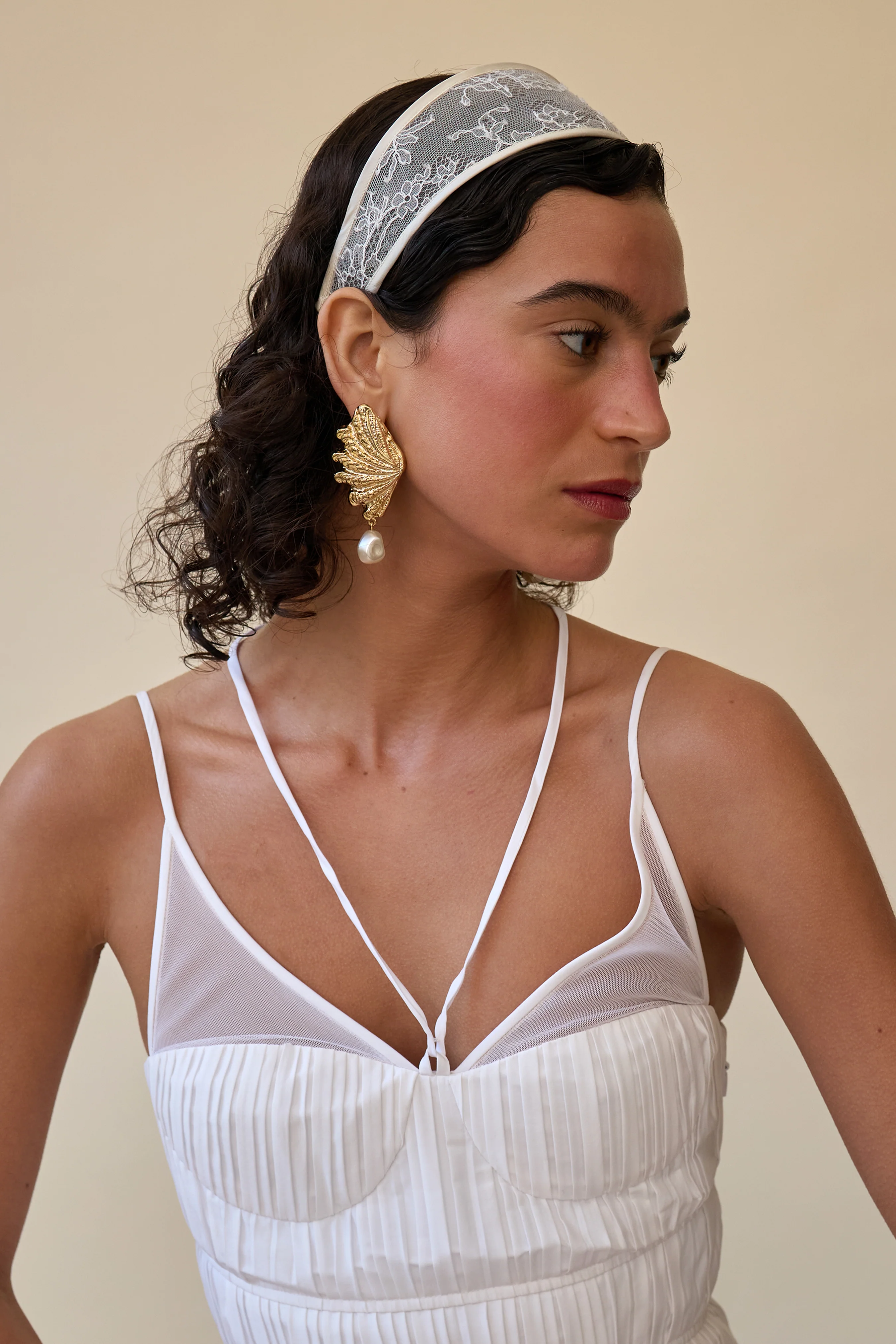 Giselle Lace Wide Headband - Image 9