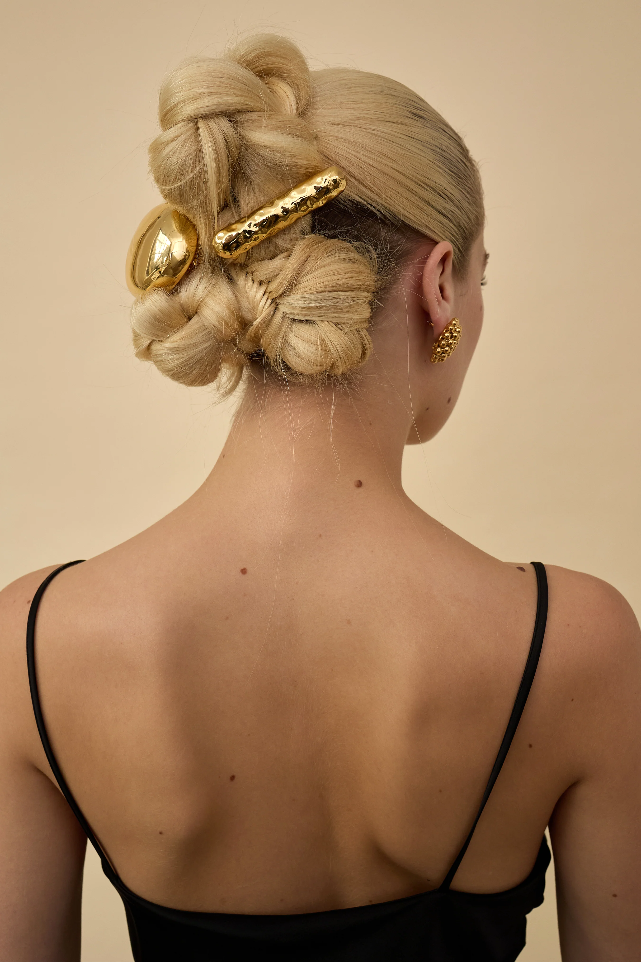 Hammered Bar Barrette - Image 3
