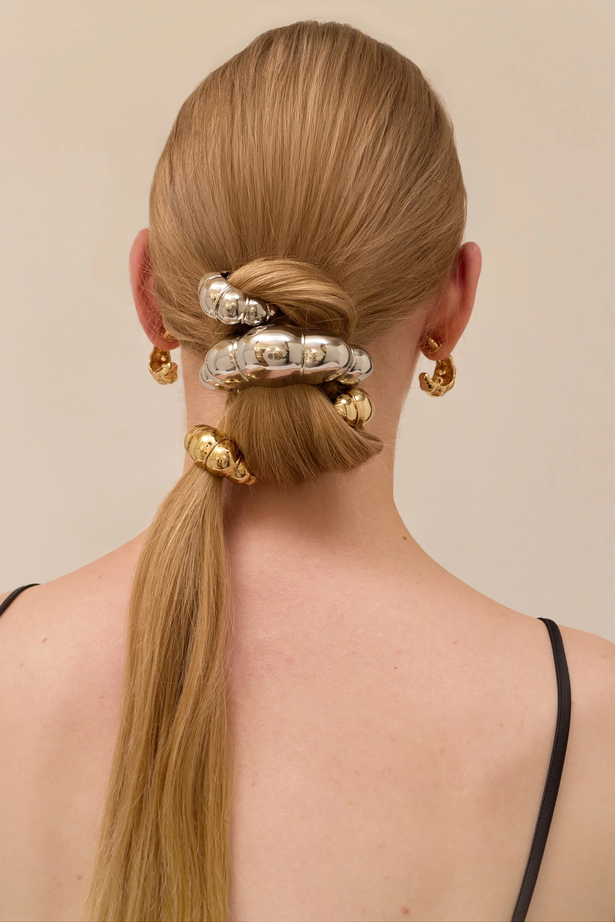 Mini Glossy Croissant Pony Cuff - Image 4