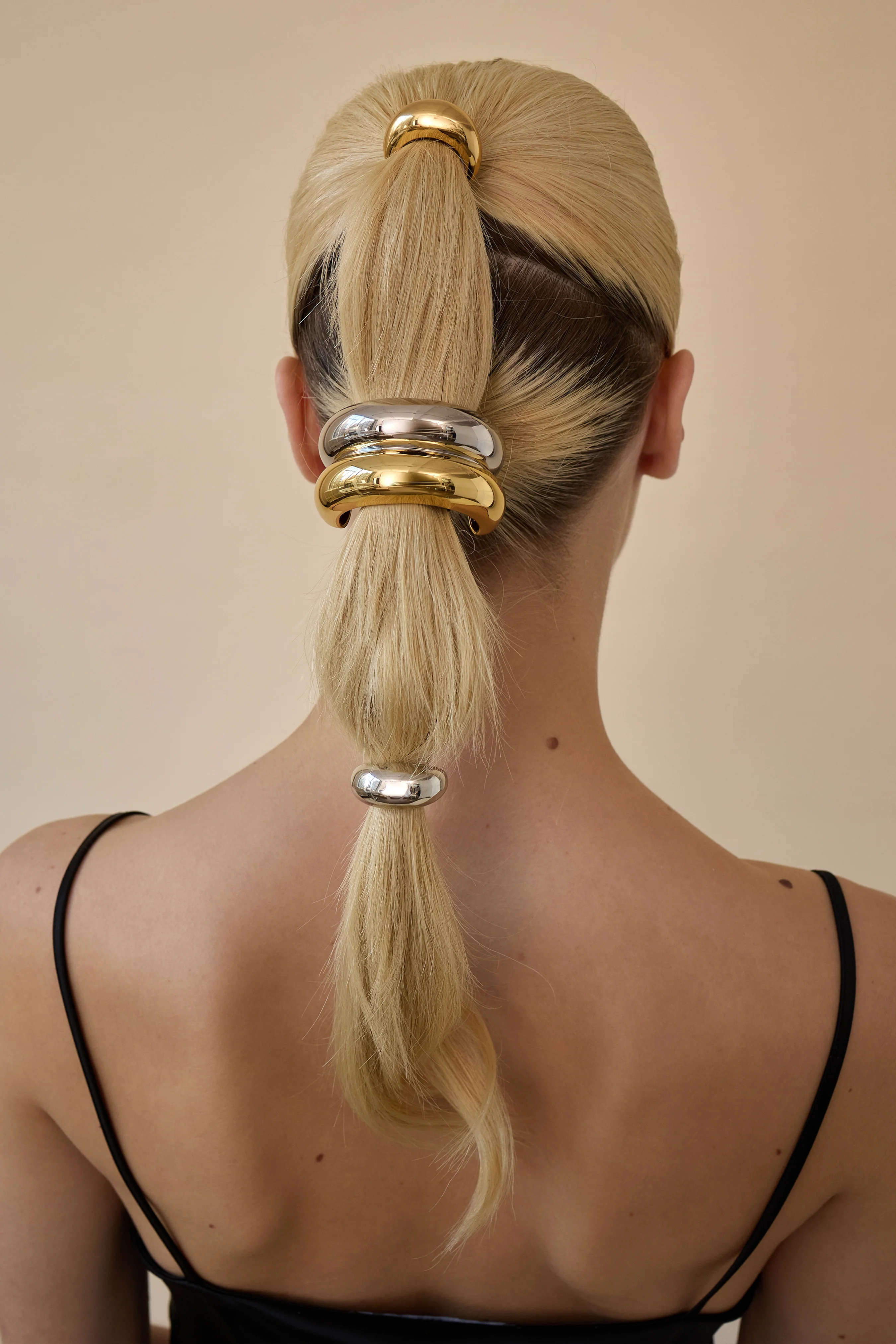 Mixed Metal Double Arch Pony Cuff - Image 2