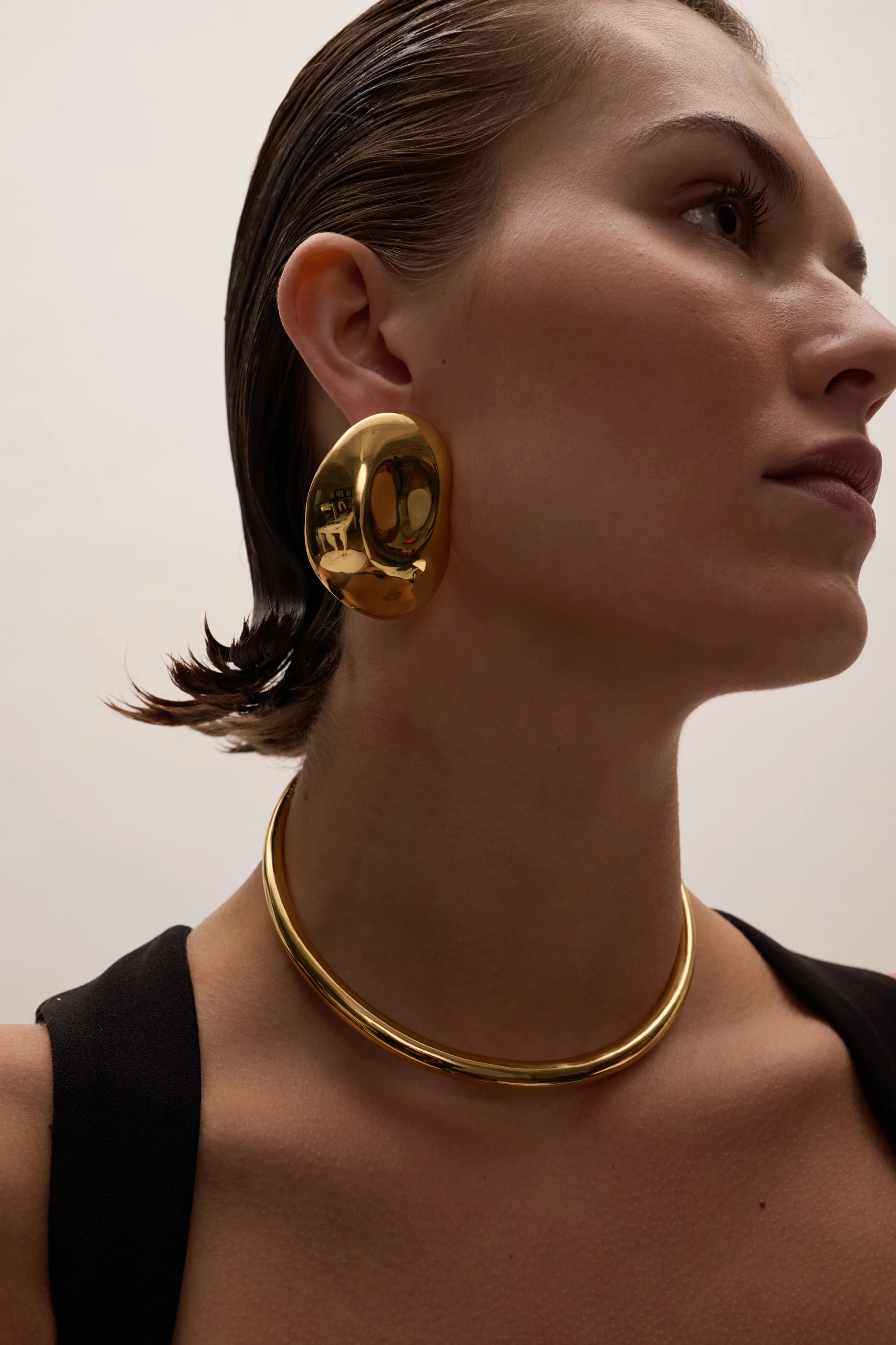 Zoe Button Earrings - Image 2